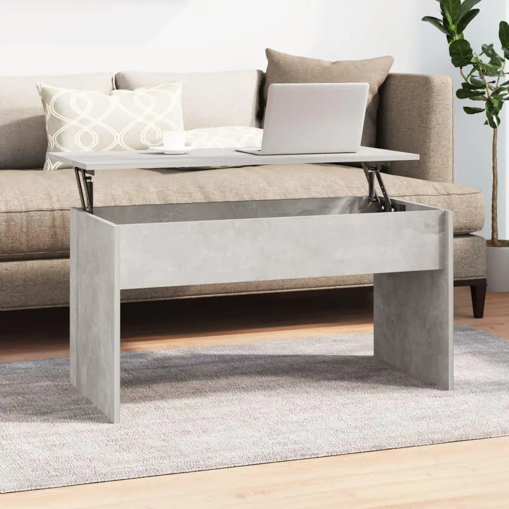 Coffee Table Concrete Gray 40.2"x19.9"x20.7" Engineered Wood at Set Shop and Smile