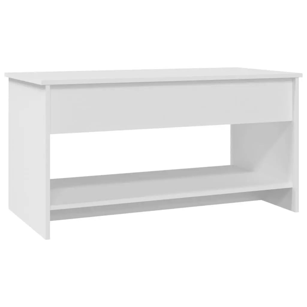 Coffee Table White 40.2"x19.7"x20.7" Engineered Wood at Set Shop and Smile