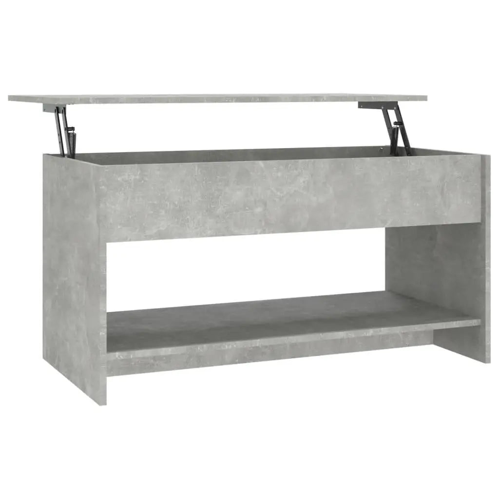 Coffee Table Concrete Gray 40.2"x19.7"x20.7" Engineered Wood at Set Shop and Smile