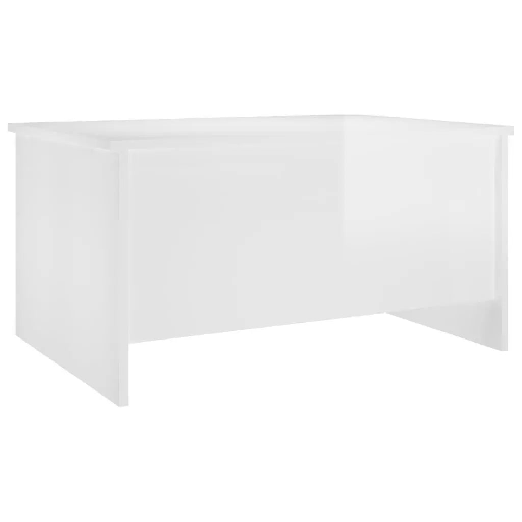 Coffee Table High Gloss White 31.5"x21.9"x16.3" Engineered Wood at Set Shop and Smile