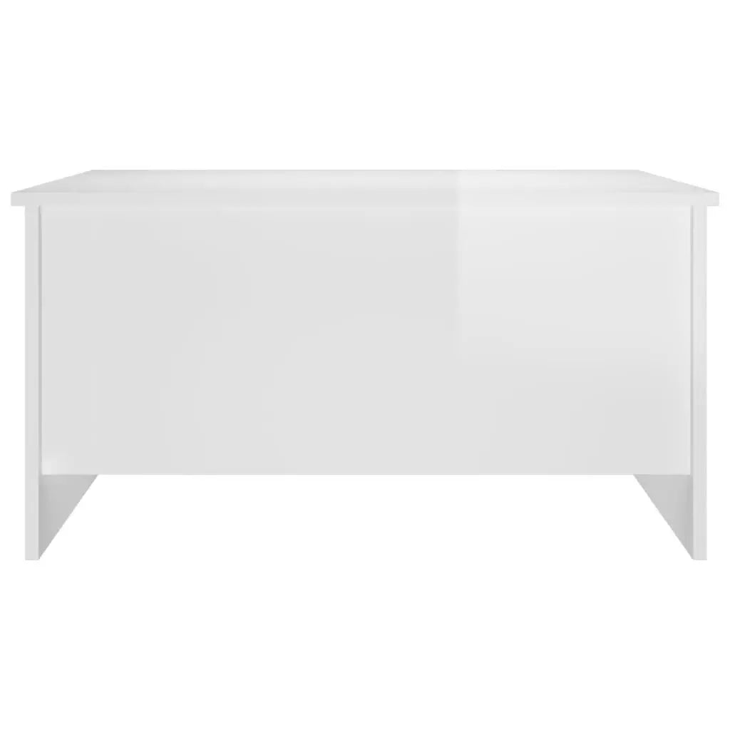 Coffee Table High Gloss White 31.5"x21.9"x16.3" Engineered Wood at Set Shop and Smile