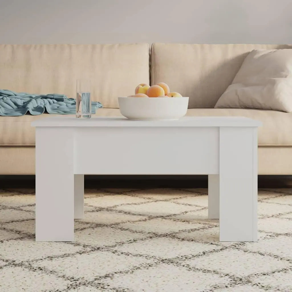 Coffee Table White 31.1"x19.3"x16.1" Engineered Wood at Set Shop and Smile