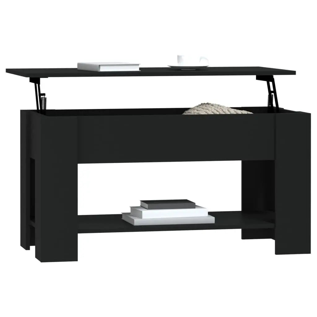Coffee Table Black 39.8"x19.3"x20.5" Engineered Wood at Set Shop and Smile