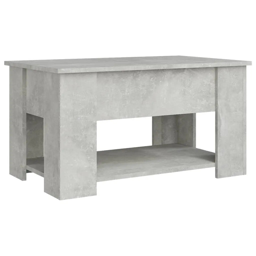 Coffee Table Concrete Gray 31.1"x19.3"x16.1" Engineered Wood at Set Shop and Smile