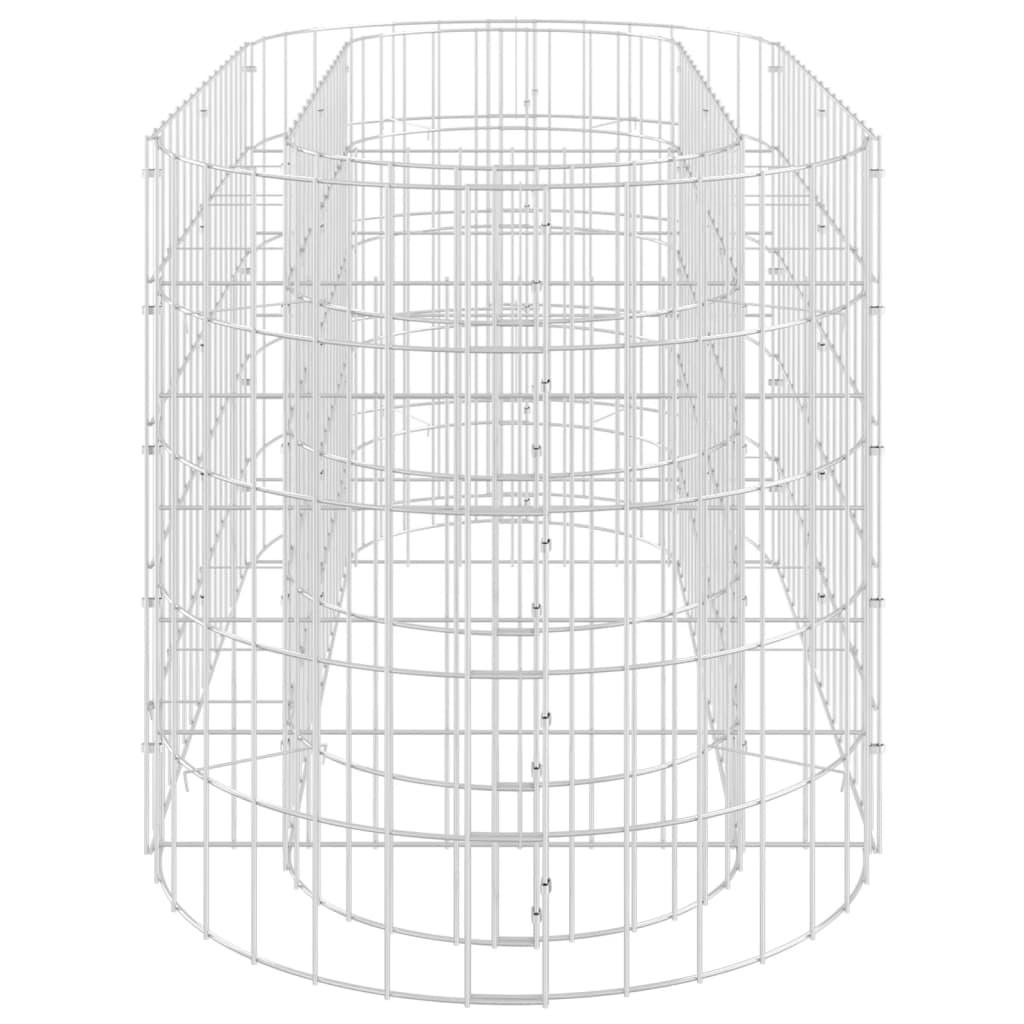 Gabion Raised Bed Galvanized Iron 47.2"x19.7"x19.7" at Set Shop and Smile