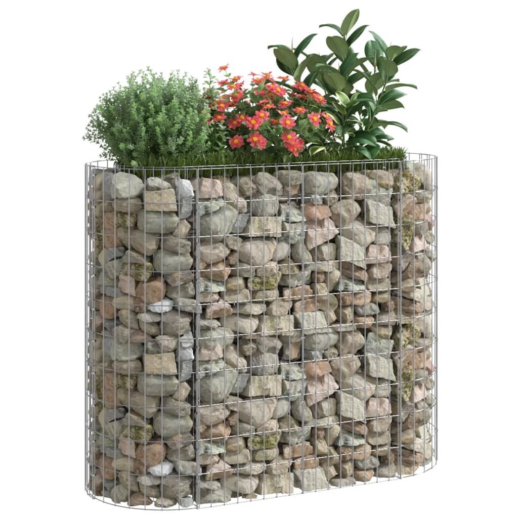 Gabion Raised Bed Galvanized Iron 47.2"x19.7"x39.4" at Set Shop and Smile