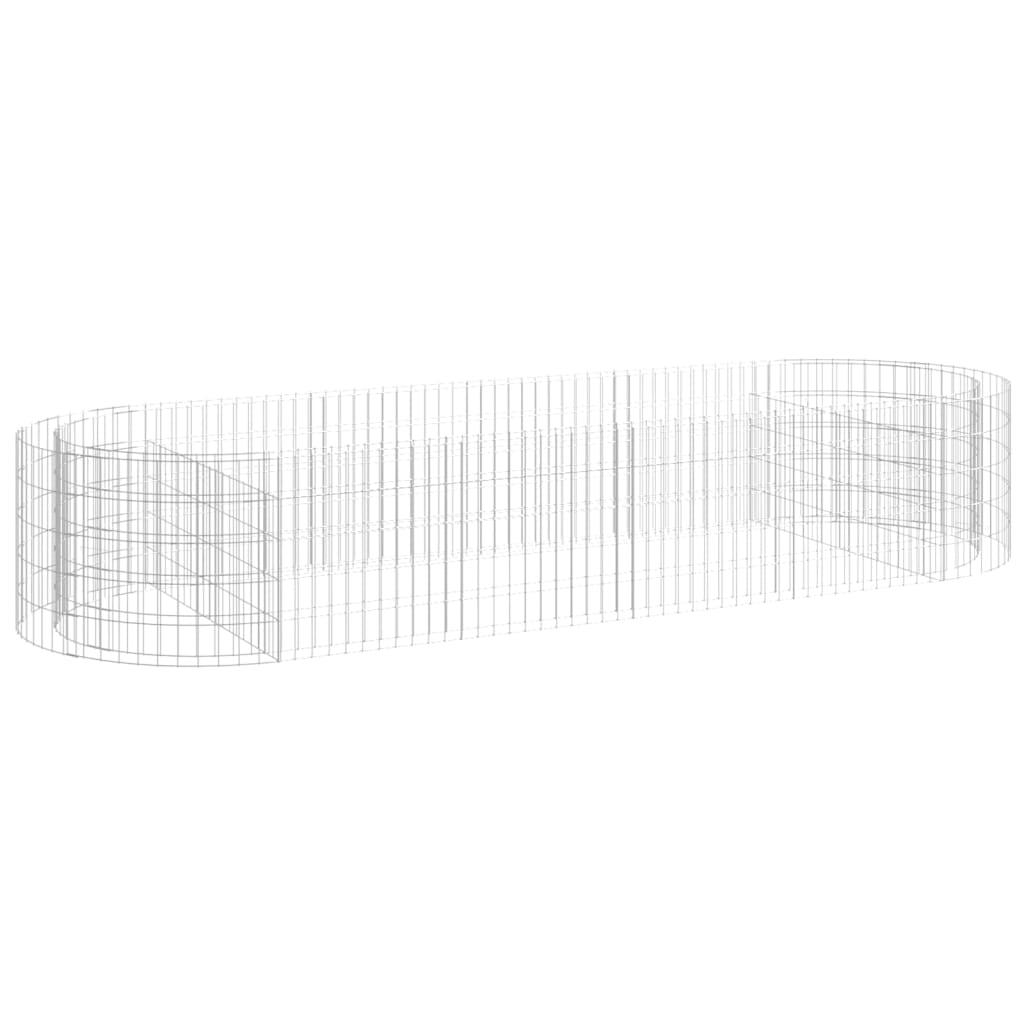 Gabion Raised Bed Galvanized Iron 118.1"x39.4"x19.7" at Set Shop and Smile