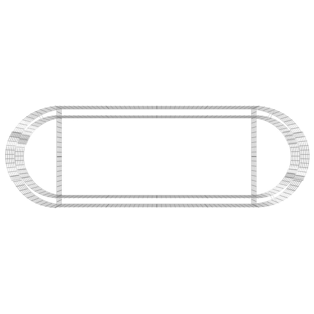 Gabion Raised Bed Galvanized Iron 118.1"x39.4"x19.7" at Set Shop and Smile