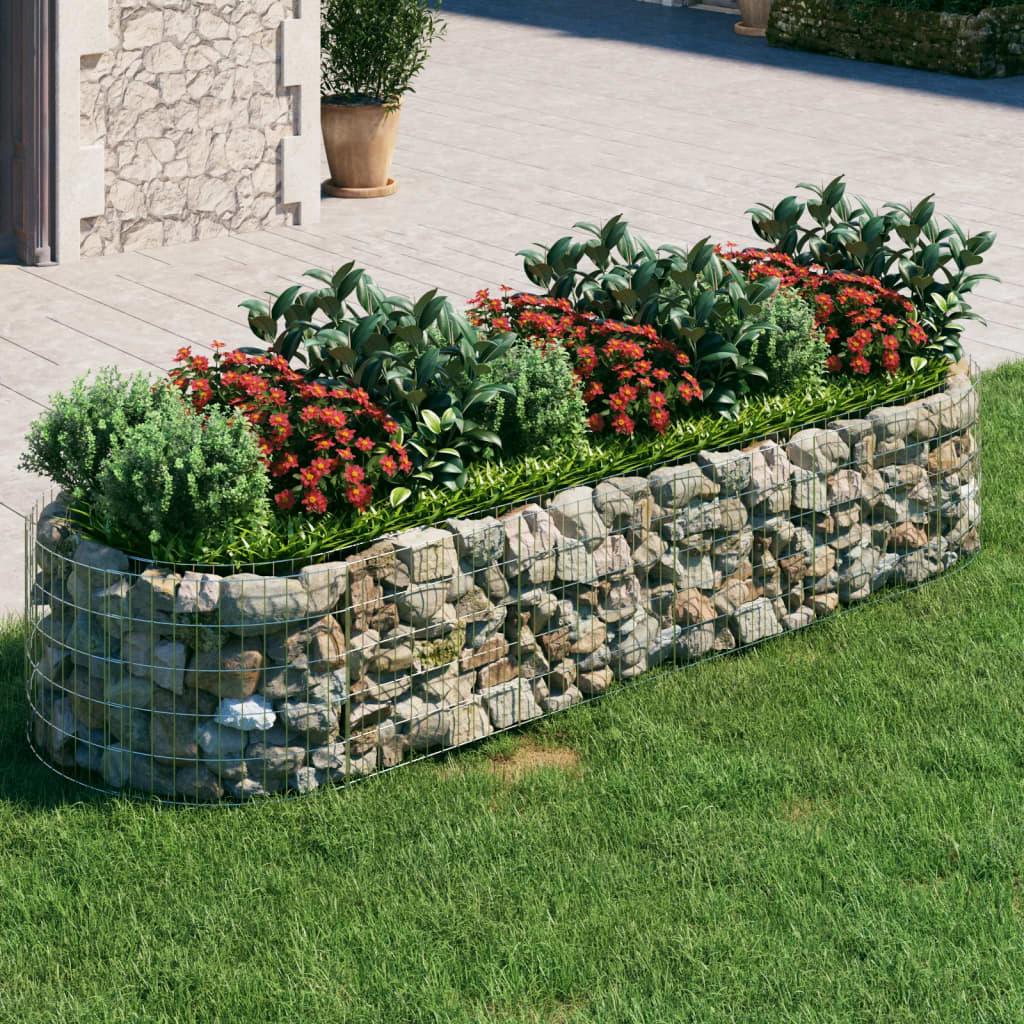 Gabion Raised Bed Galvanized Iron 118.1"x39.4"x19.7" at Set Shop and Smile
