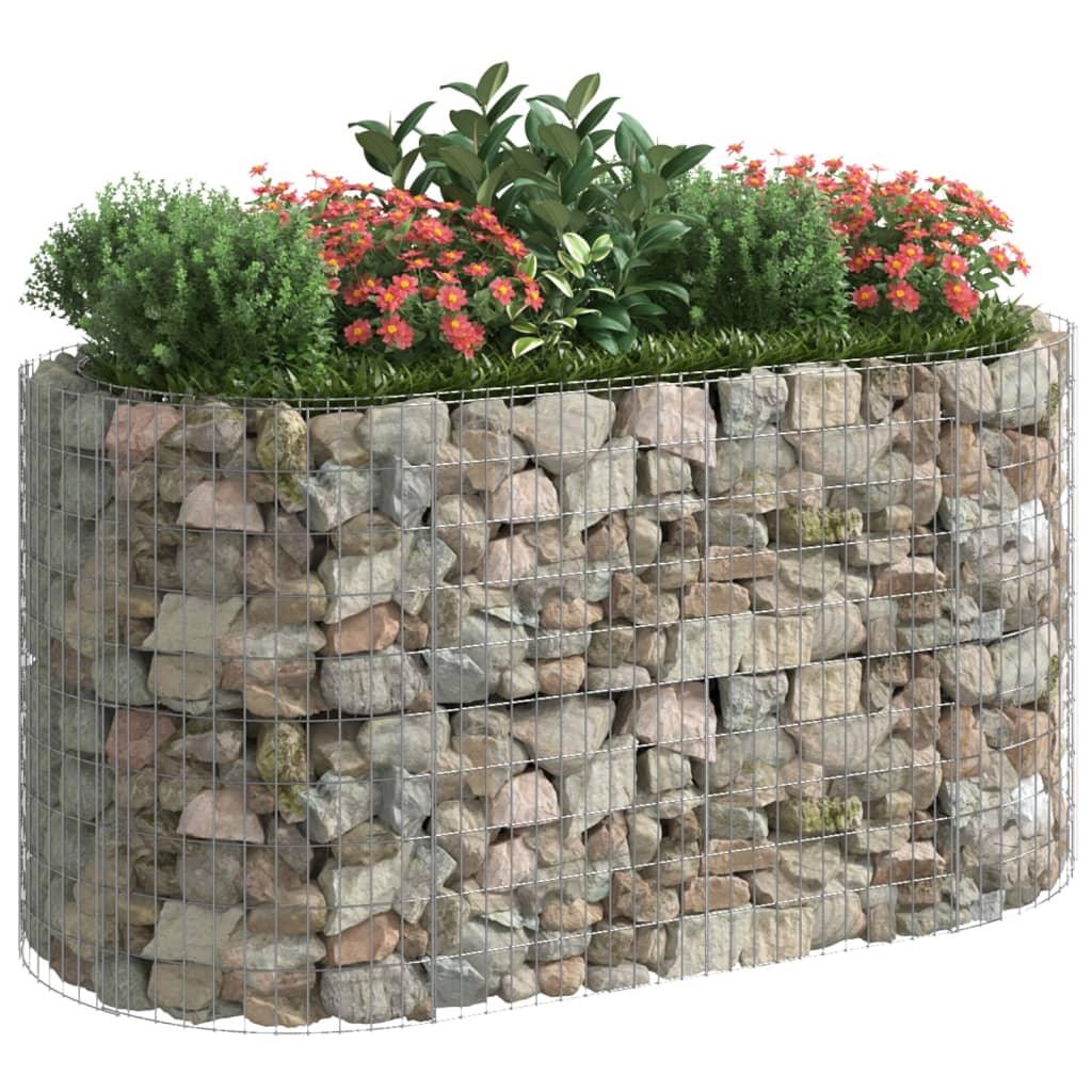 Gabion Raised Bed Galvanized Iron 78.7"x39.4"x39.4" at Set Shop and Smile