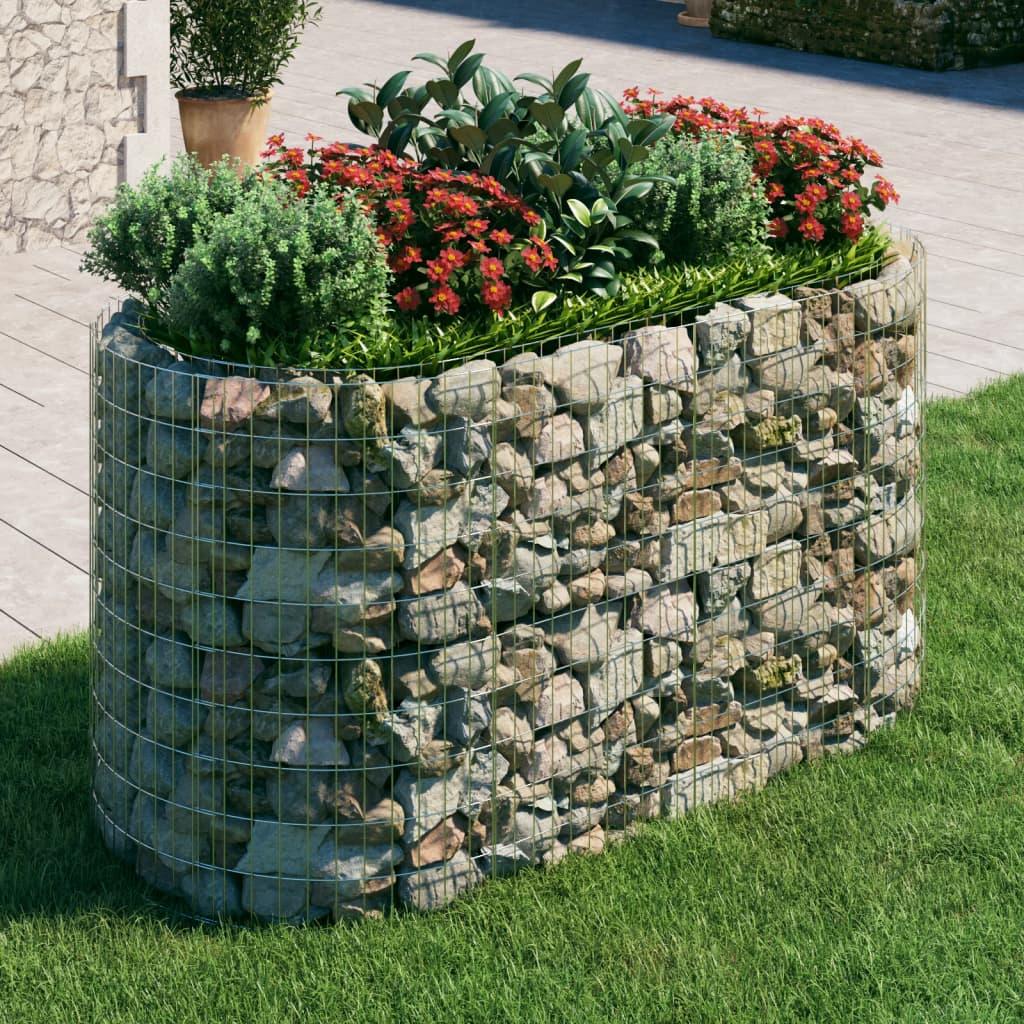 Gabion Raised Bed Galvanized Iron 78.7"x39.4"x39.4" at Set Shop and Smile