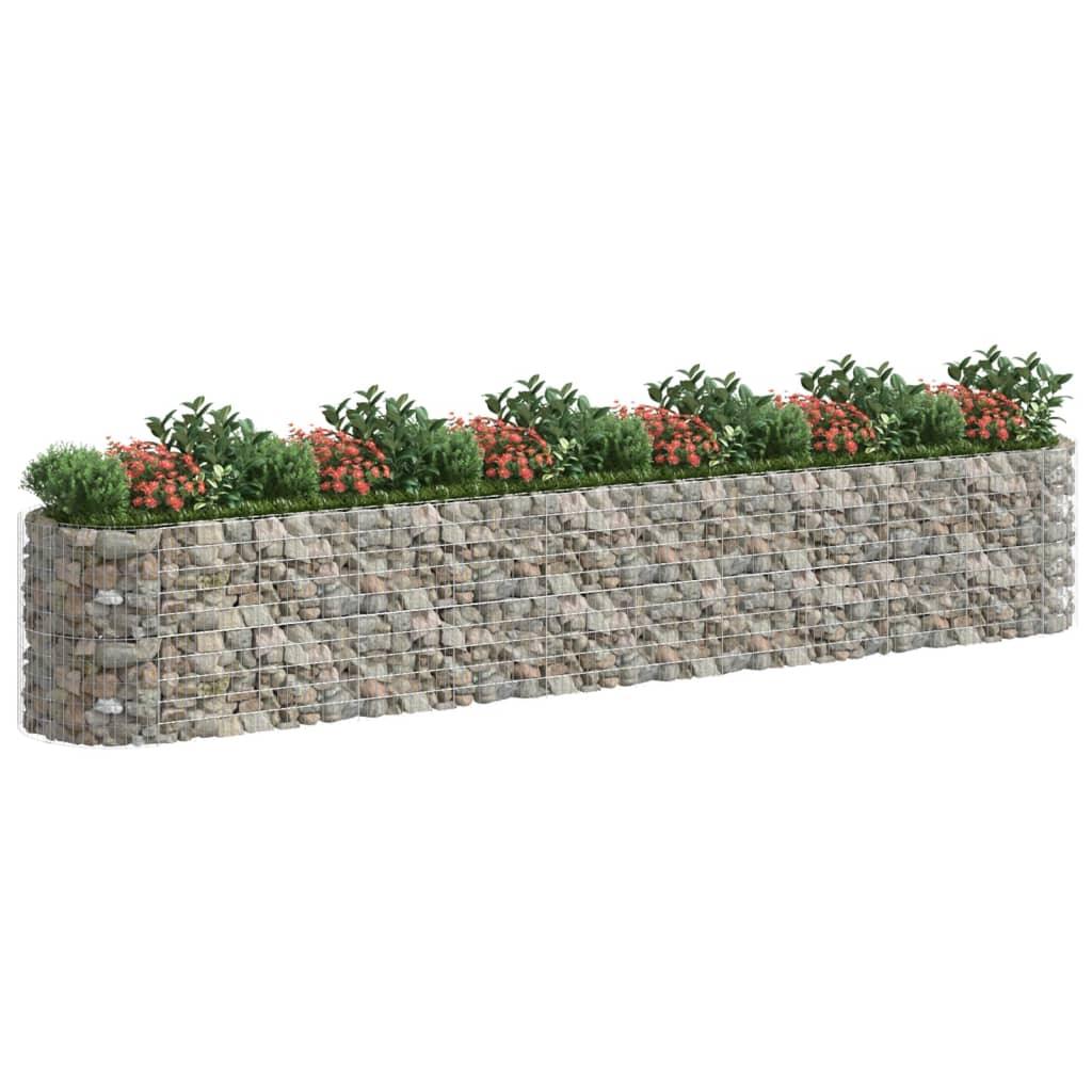Gabion Raised Bed Galvanized Iron 236.2"x39.4"x39.4" at Set Shop and Smile