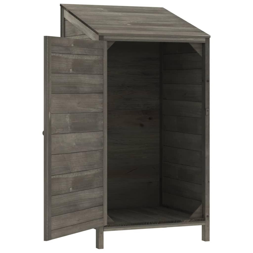 Garden Shed Anthracite 21.7"x20.5"x44.1" Solid Wood Fir at Set Shop and Smile