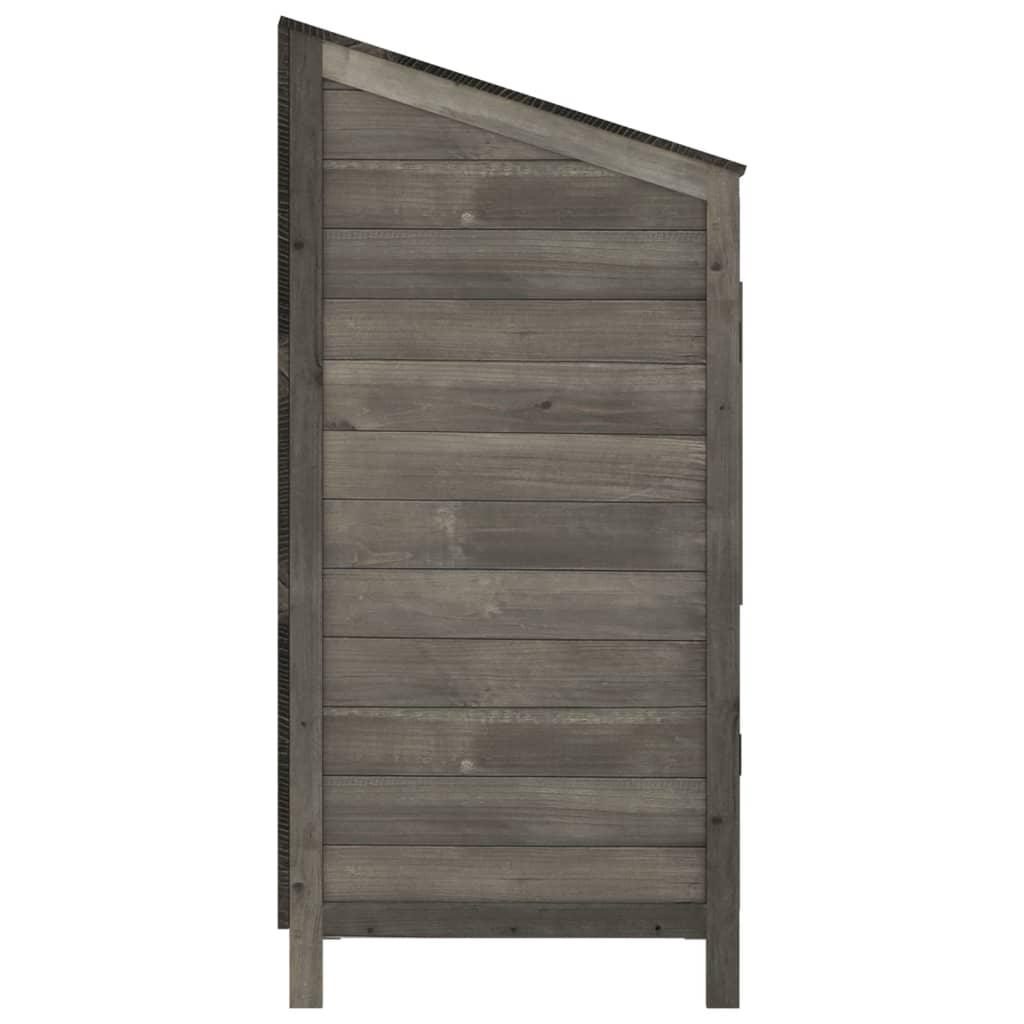 Garden Shed Anthracite 21.7"x20.5"x44.1" Solid Wood Fir at Set Shop and Smile