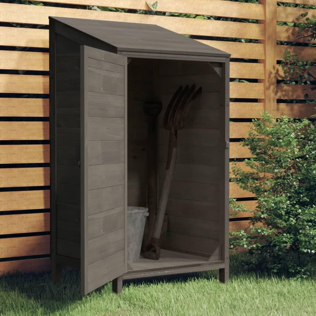 Garden Shed Anthracite 21.7"x20.5"x44.1" Solid Wood Fir at Set Shop and Smile