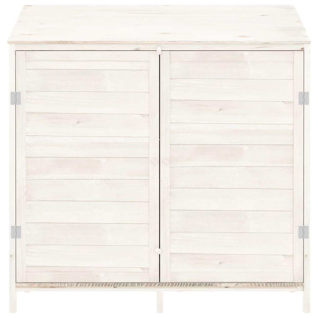 Garden Shed White 40.2"x20.5"x44.1" Solid Wood Fir at Set Shop and Smile