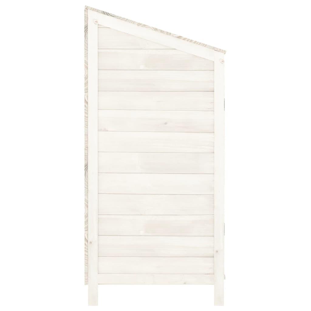 Garden Shed White 40.2"x20.5"x44.1" Solid Wood Fir at Set Shop and Smile