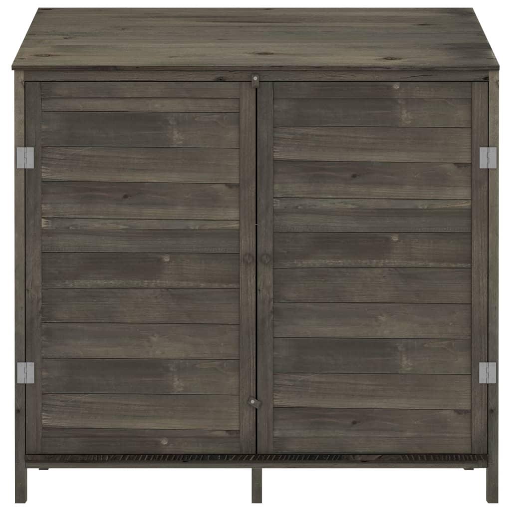 Garden Shed Anthracite 40.2"x20.5"x44.1" Solid Wood Fir at Set Shop and Smile