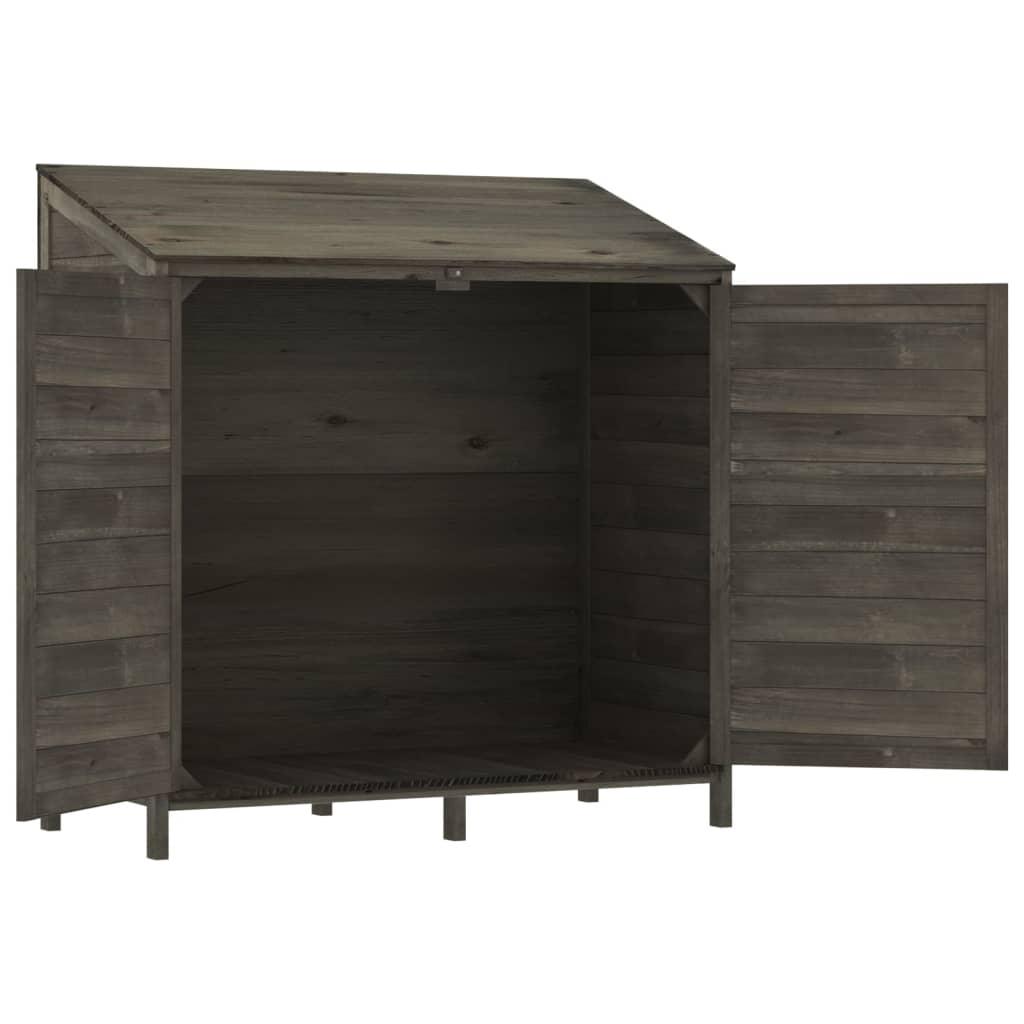 Garden Shed Anthracite 40.2"x20.5"x44.1" Solid Wood Fir at Set Shop and Smile