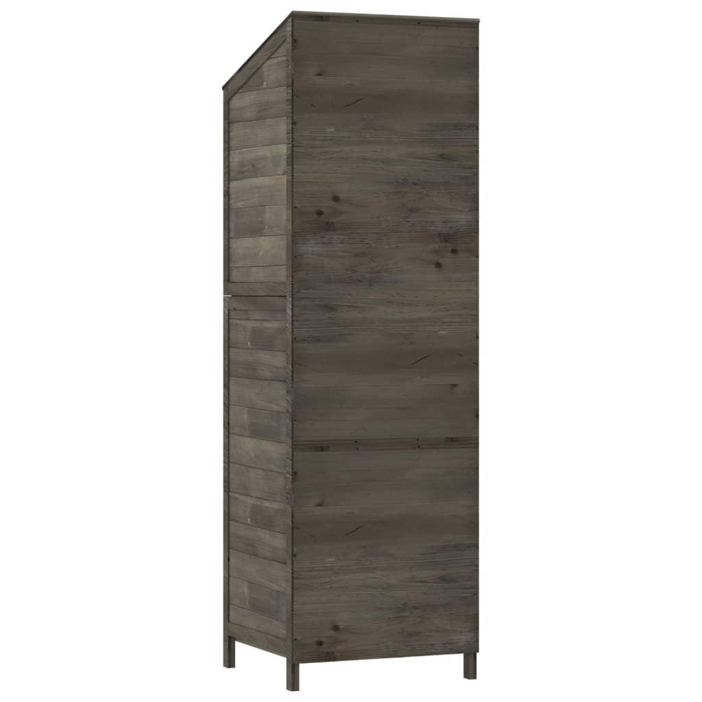 Garden Shed Anthracite 21.7"x20.5"x68.7" Solid Wood Fir at Set Shop and Smile