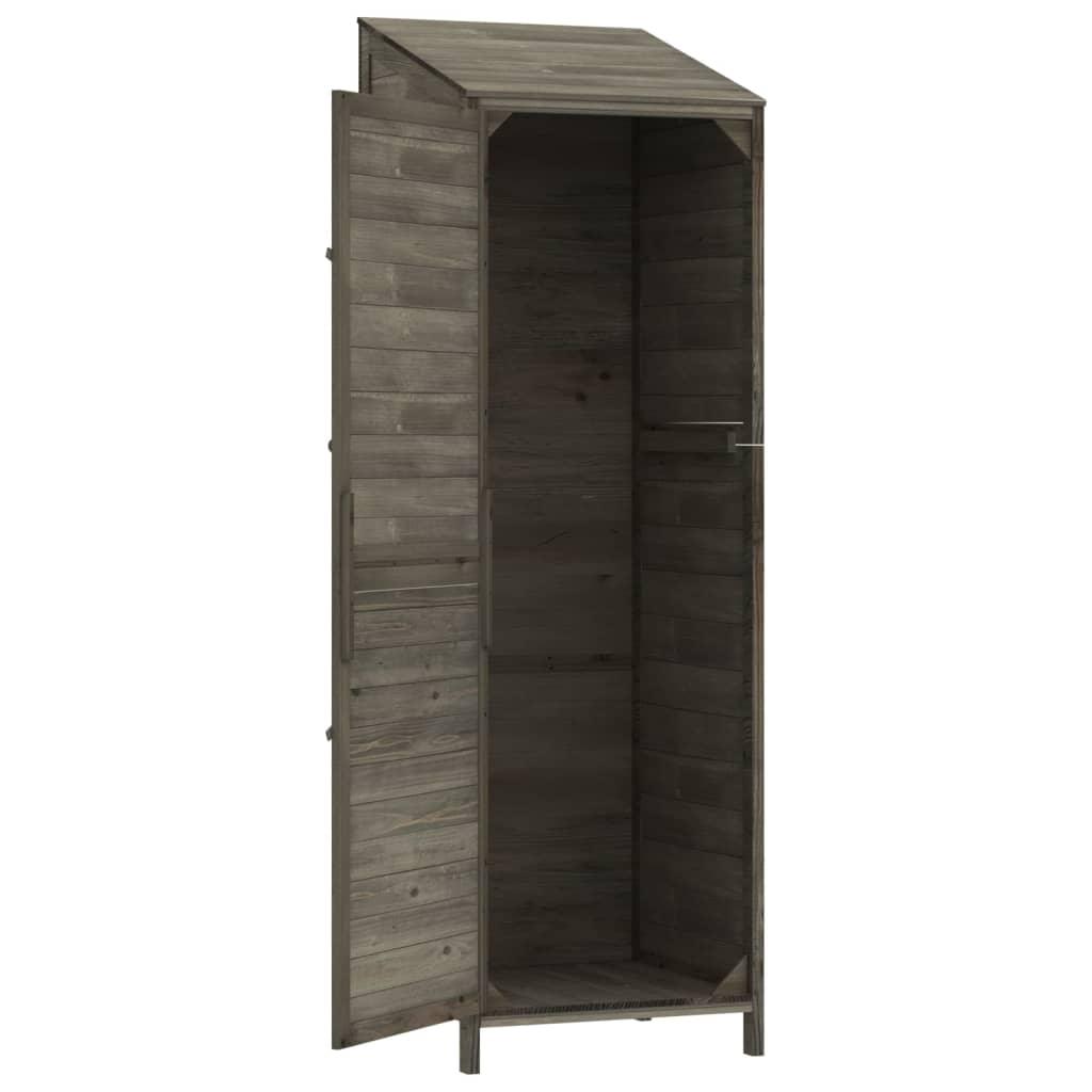 Garden Shed Anthracite 21.7"x20.5"x68.7" Solid Wood Fir at Set Shop and Smile