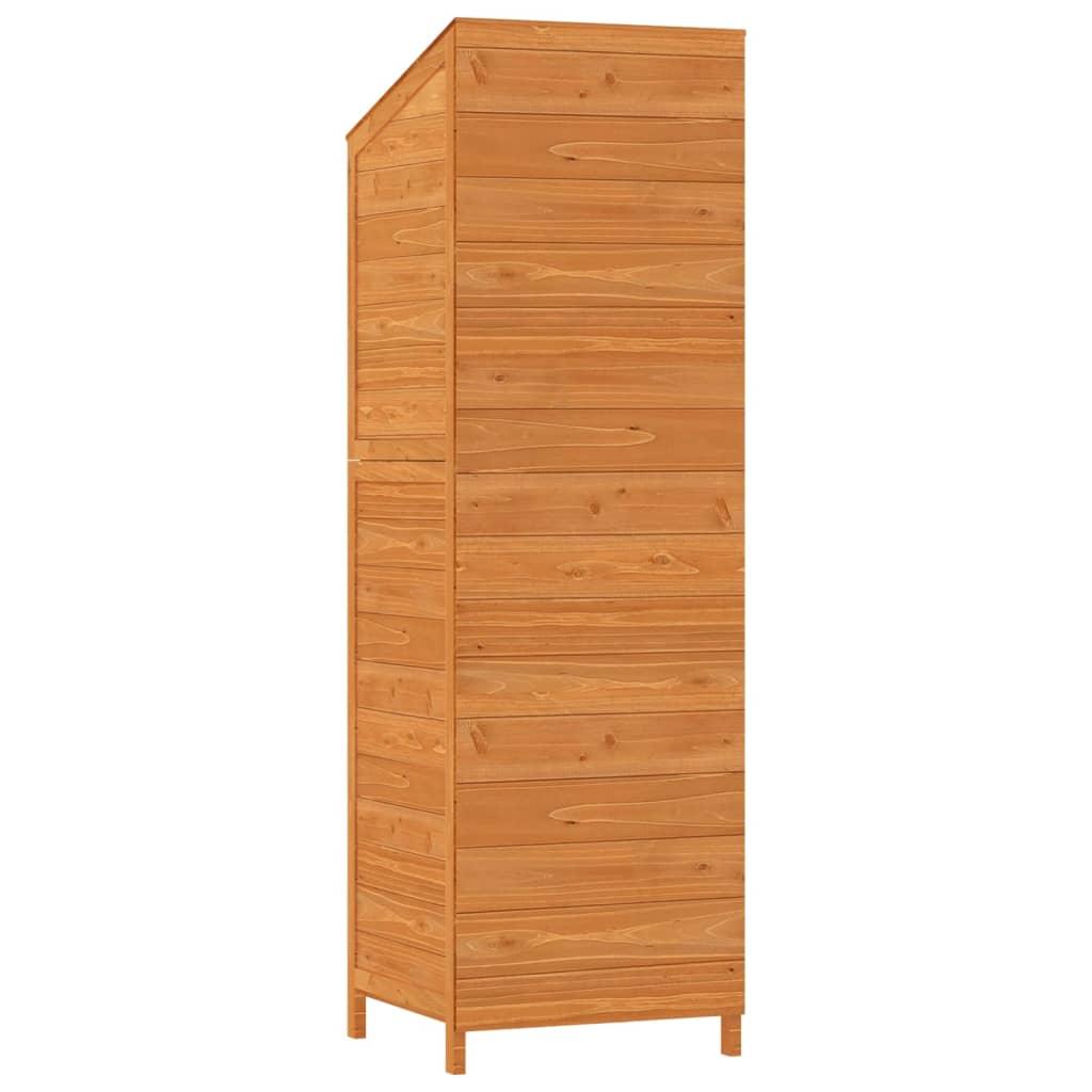 Garden Shed Brown 21.7"x20.5"x68.7" Solid Wood Fir at Set Shop and Smile