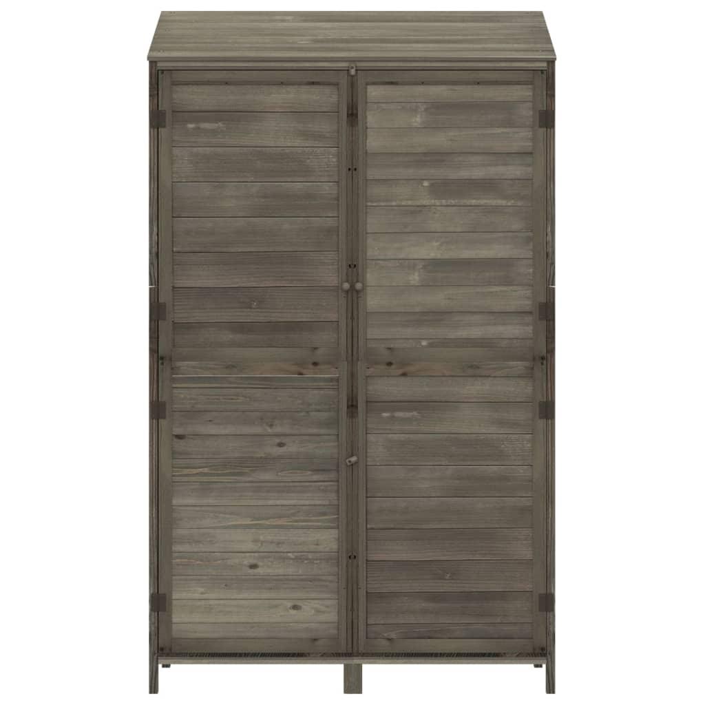 Garden Shed Anthracite 40.2"x20.5"x68.7" Solid Wood Fir at Set Shop and Smile