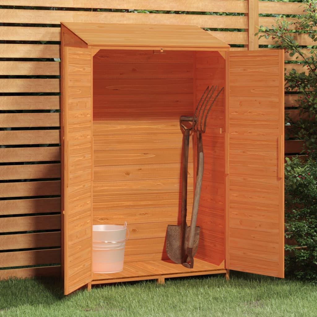Garden Shed Brown 40.2"x20.5"x68.7" Solid Wood Fir at Set Shop and Smile