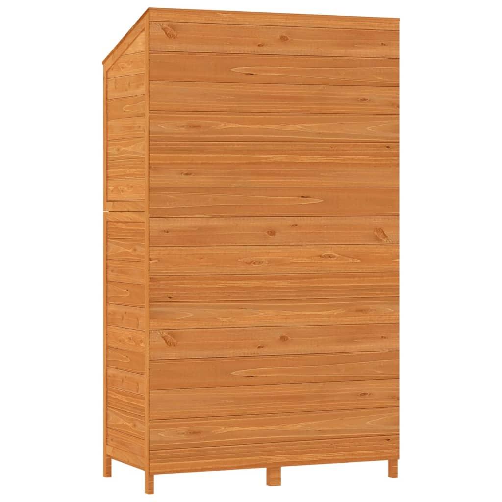 Garden Shed Brown 40.2"x20.5"x68.7" Solid Wood Fir at Set Shop and Smile
