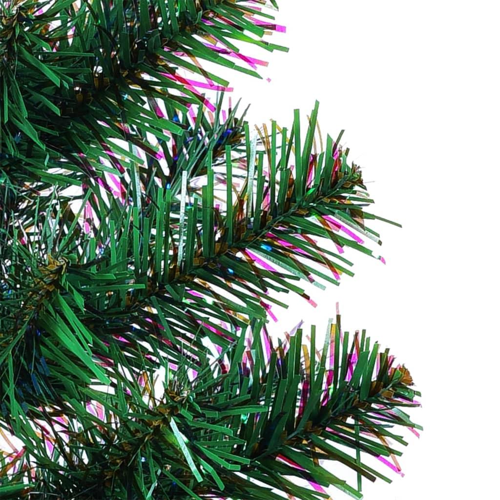 Artificial Christmas Tree with Iridescent Tips Green 6 ft PVC at Set Shop and Smile