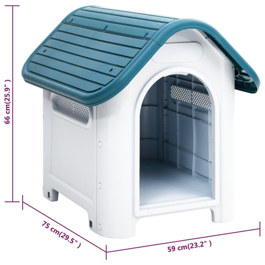 Dog House Blue 23.2"x29.5"x26" Polypropylene at Set Shop and Smile