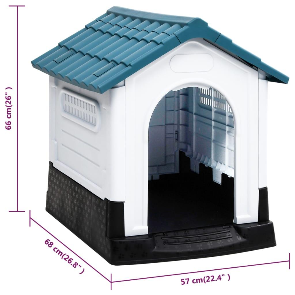 Dog House Blue 22.4"x26.8"x26" Polypropylene at Set Shop and Smile