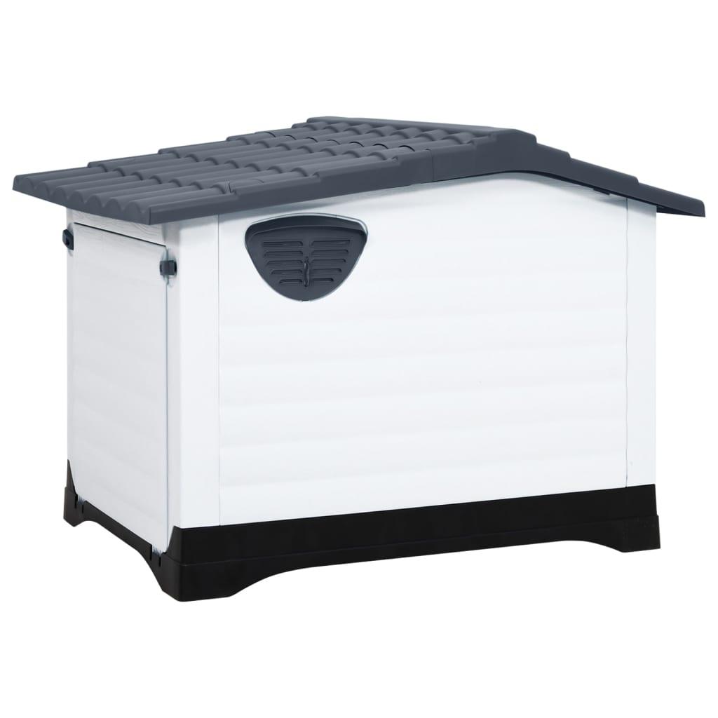 Dog House Gray 35.6"x26.8"x26" Polypropylene at Set Shop and Smile