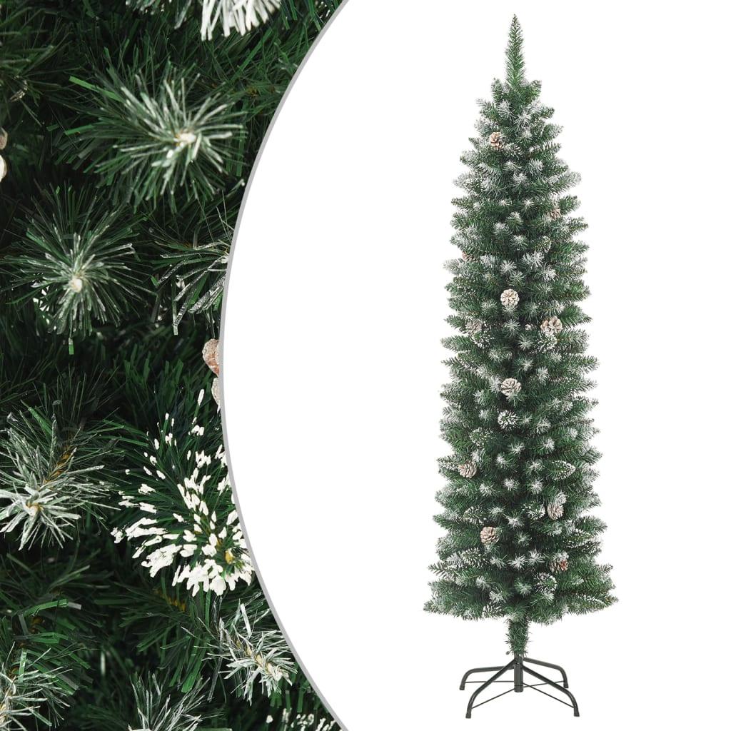 Artificial Slim Christmas Tree with Stand 4 ft PVC at Set Shop and Smile