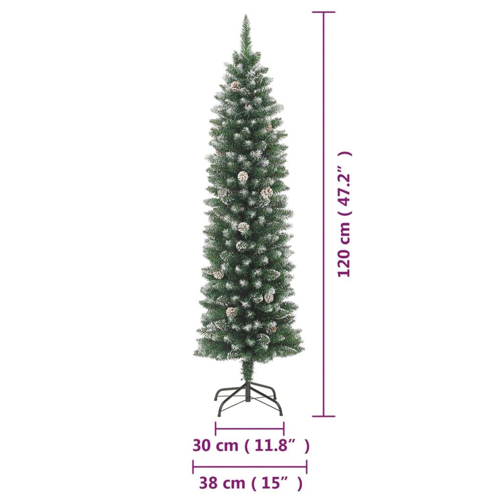 Artificial Slim Christmas Tree with Stand 4 ft PVC at Set Shop and Smile