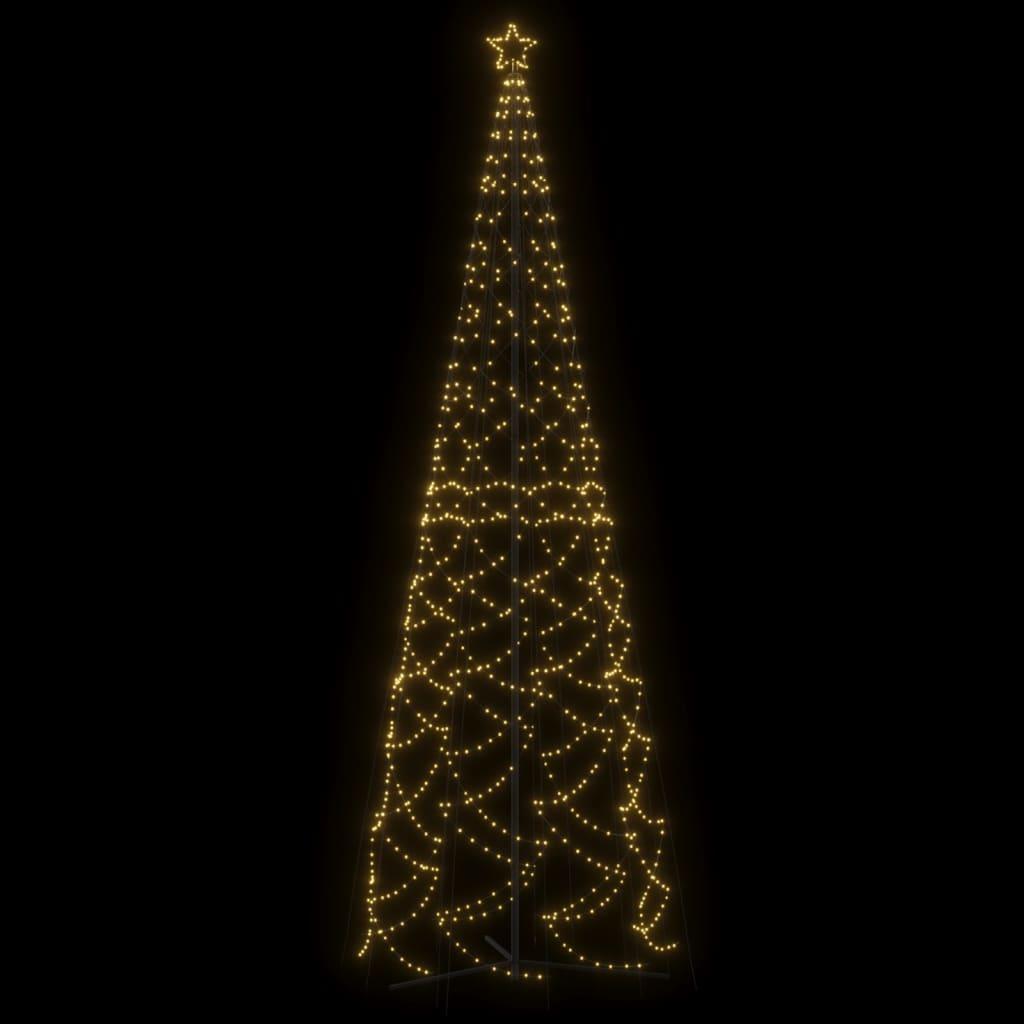 Christmas Cone Tree Warm White 1400 LEDs 5x16 ft at Set Shop and Smile