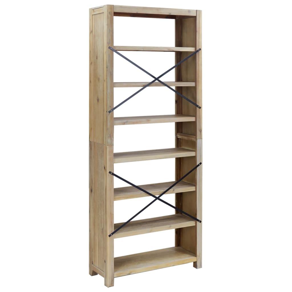 7-Tier Bookcase 31.5"x11.8"x78.7" Solid Wood Acacia at Set Shop and Smile