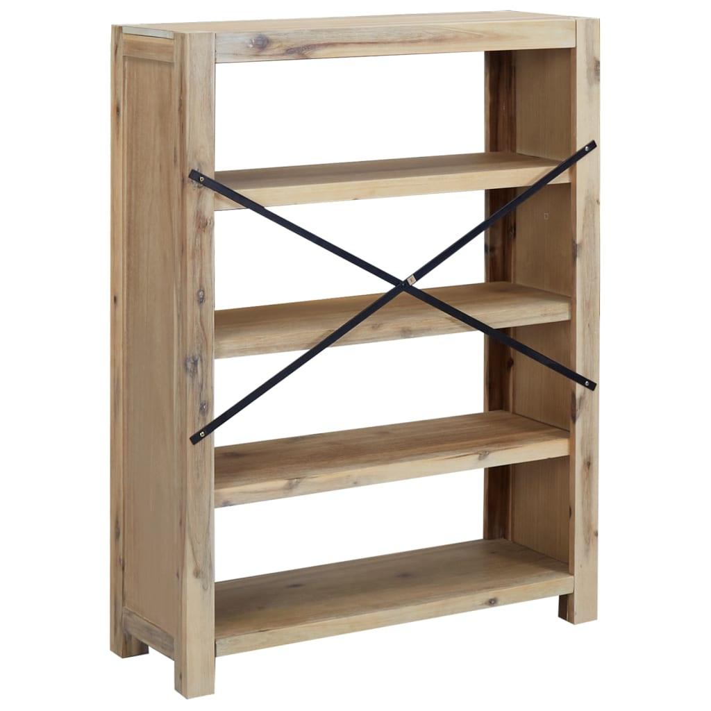4-Tier Bookcase 31.5"x11.8"x43.3" Solid Wood Acacia at Set Shop and Smile