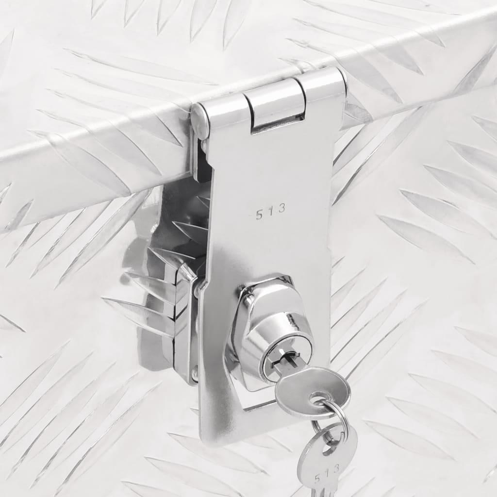 Storage Box Silver 31.5"x15.4"x11.8" Aluminum at Set Shop and Smile