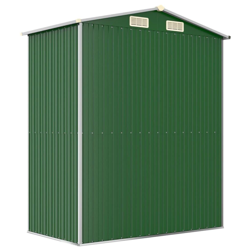 Garden Shed Green 75.6"x42.5"x87.8" Galvanized Steel at Set Shop and Smile