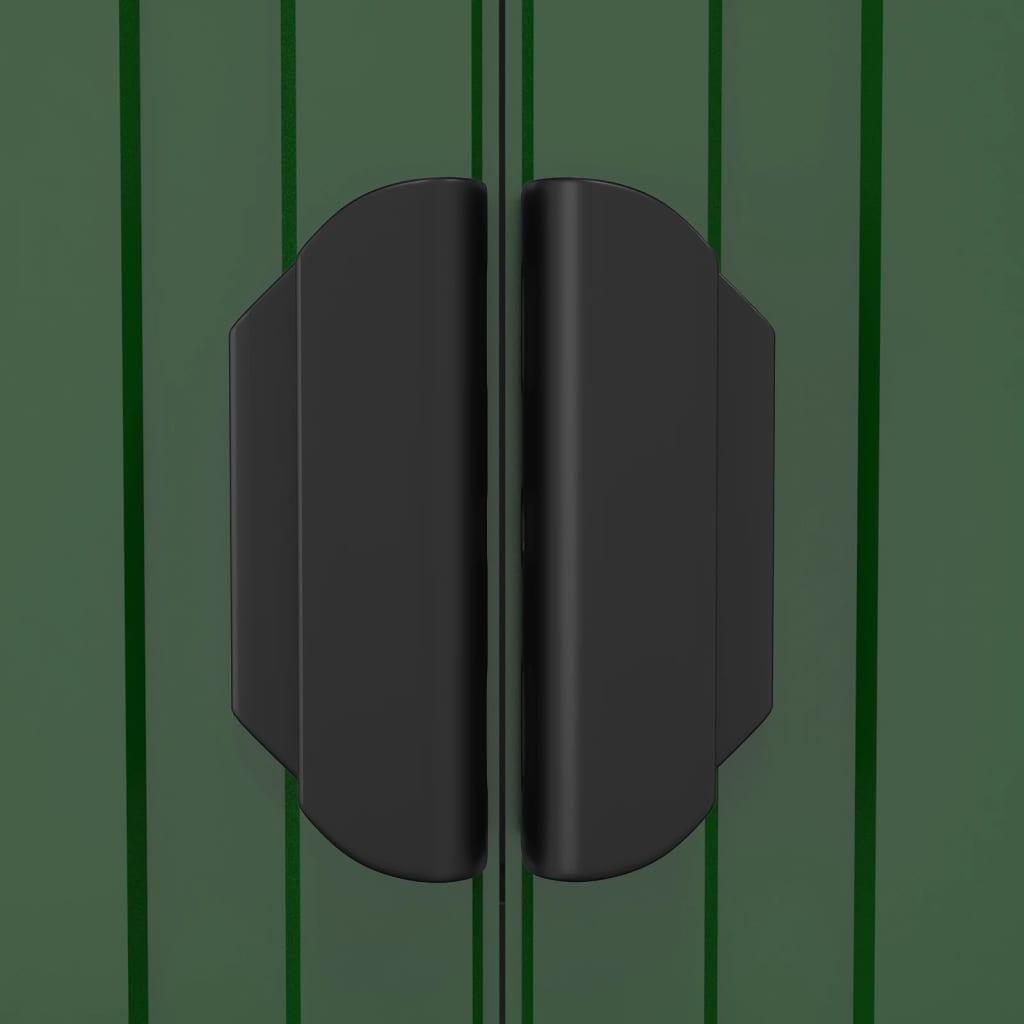 Garden Shed Green 75.6"x42.5"x87.8" Galvanized Steel at Set Shop and Smile