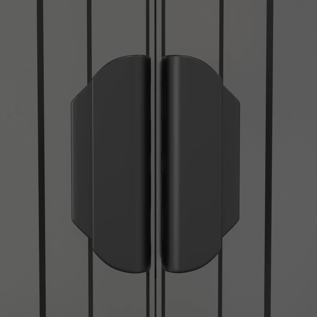 Garden Shed Light Gray 75.6"x42.5"x87.8" Galvanized Steel at Set Shop and Smile