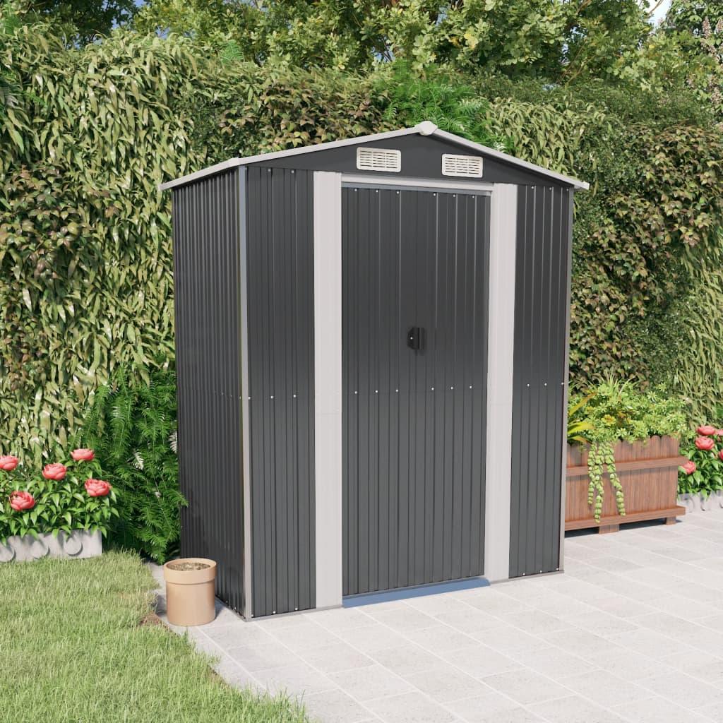Garden Shed Anthracite 75.6"x42.5"x87.8" Galvanized Steel at Set Shop and Smile