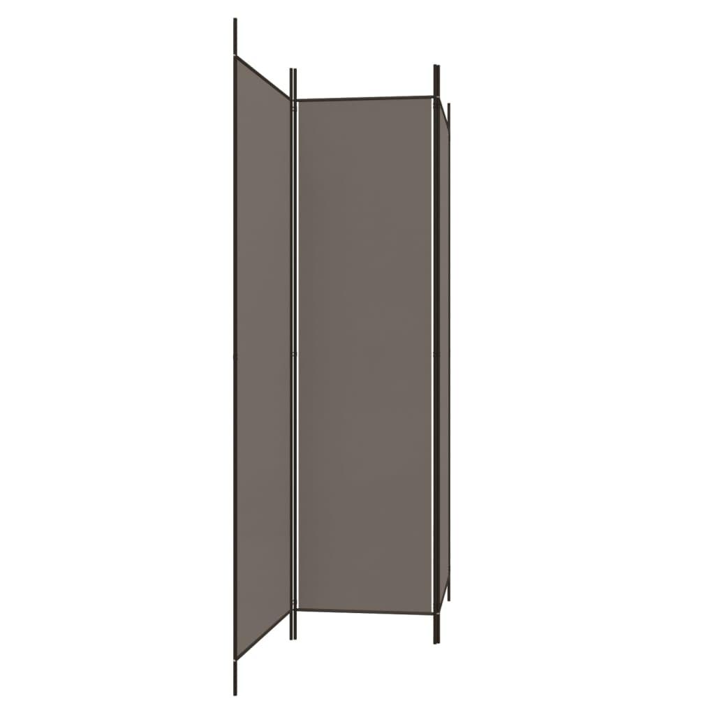 3-Panel Room Divider Anthracite 59.1"x78.7" Fabric at Set Shop and Smile
