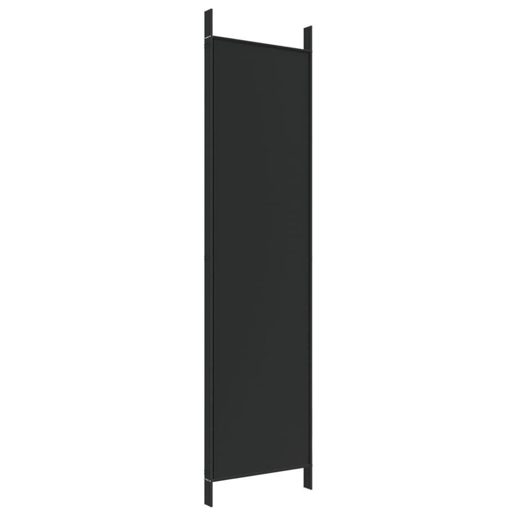4-Panel Room Divider Black 78.7"x78.7" Fabric at Set Shop and Smile