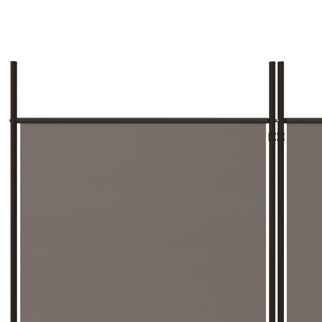6-Panel Room Divider Anthracite 118.1"x70.9" Fabric at Set Shop and Smile