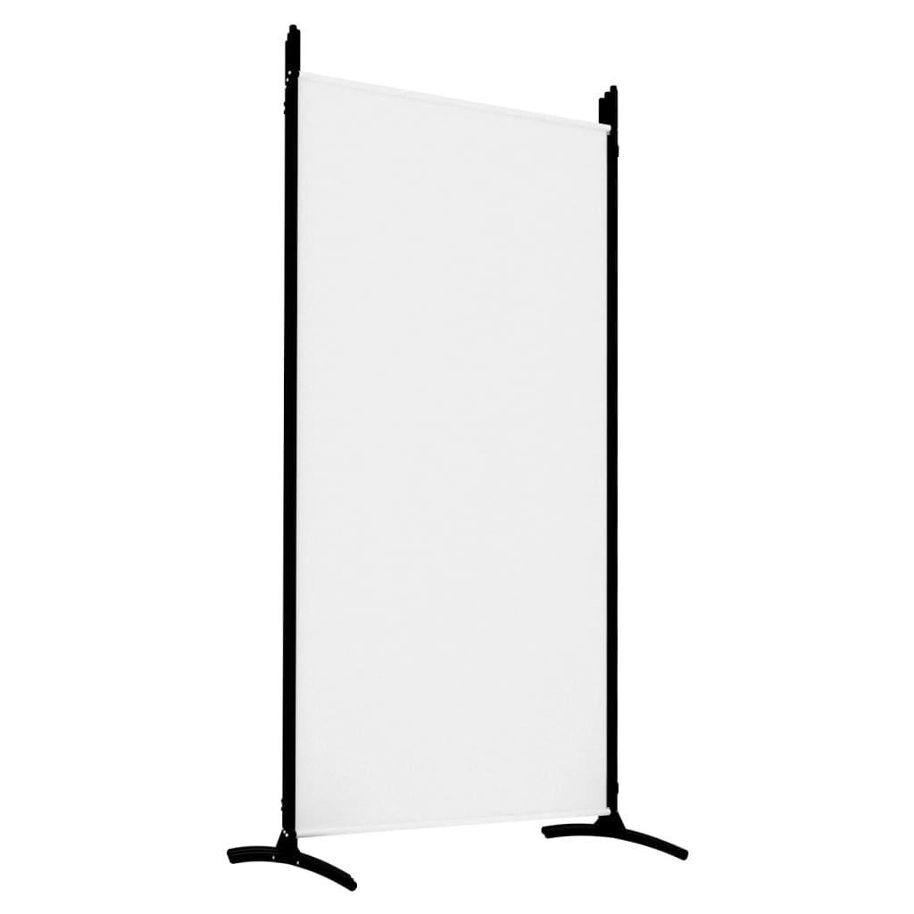 5-Panel Room Divider White 170.5"x70.9" Fabric at Set Shop and Smile