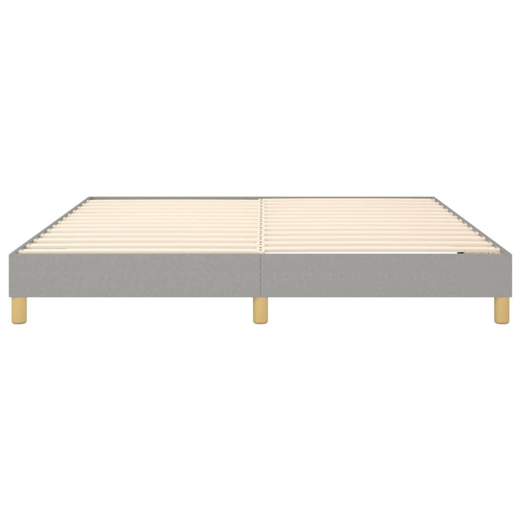 Box Spring Bed Frame Light Gray 72"x83.9" California King Fabric at Set Shop and Smile