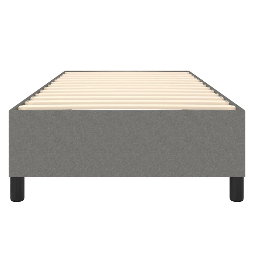 Box Spring Bed Frame Dark Gray 39.4"x74.8" Twin Fabric at Set Shop and Smile