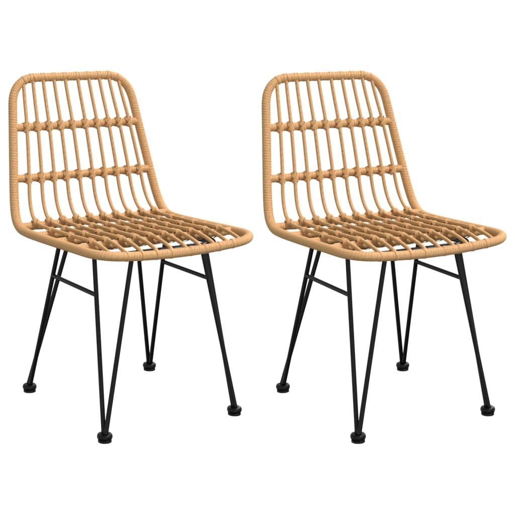 Patio Chairs 2 pcs 18.9"x24.4"x33.1" PE Rattan at Set Shop and Smile